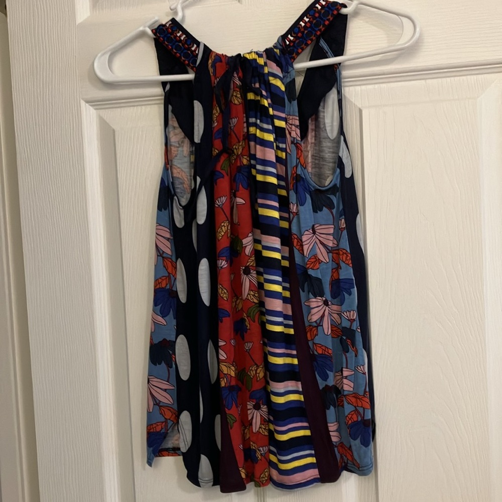 Anthropologie One September Multi Pattern Tank, S… - image 2